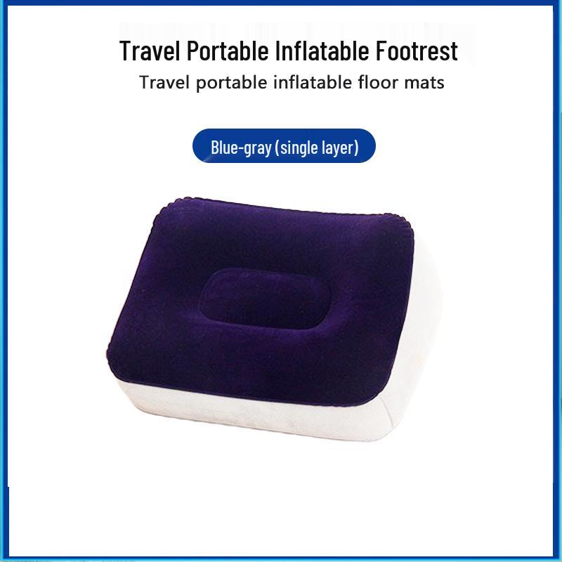 Inflatable Three-Layer Adjustable Footrest Cushion for Travel