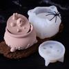 Halloween Ornaments Skull Candle Jar Silicone Mold DIY Handmade Jewelry Storage Box Plaster Resin Craft Casting Molds Home Decor
