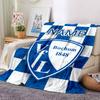 Custom Name Bochum Football Crest blanket for Couch & Bed, Plush Cozy Fuzzy Blanket Super Soft & Warm Blankets for Fall and Winter. 0908232