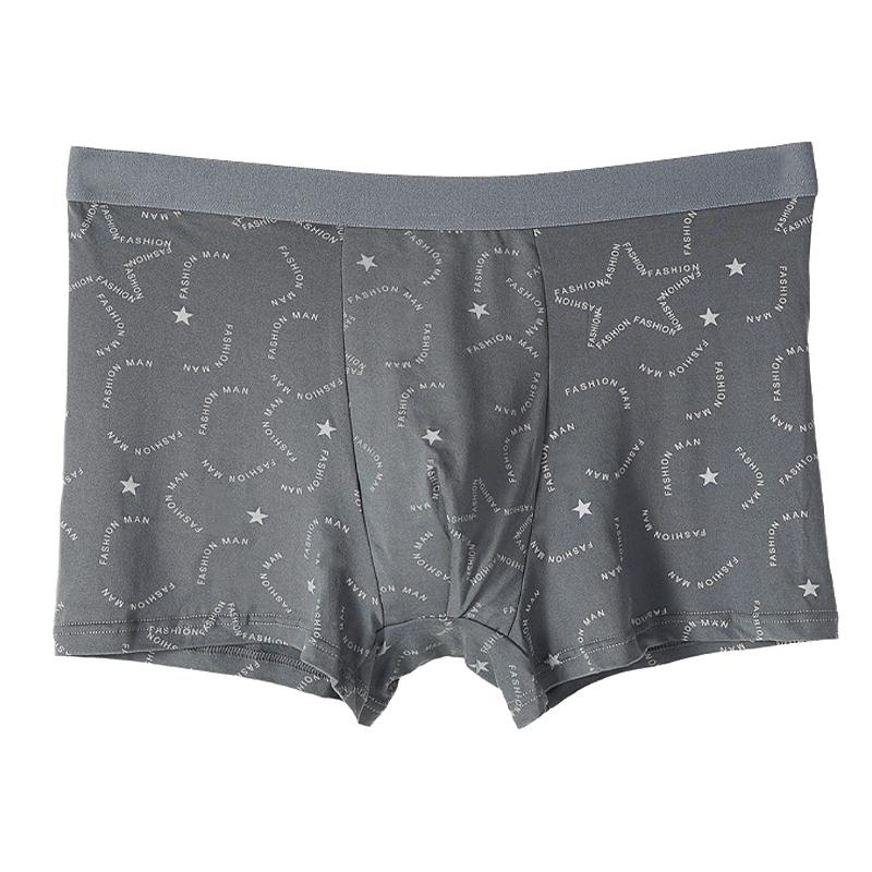 Men's Trendy Printing Boxer Panties Soft Comfortable Breathable Skin-friendly Fashionable Underwear