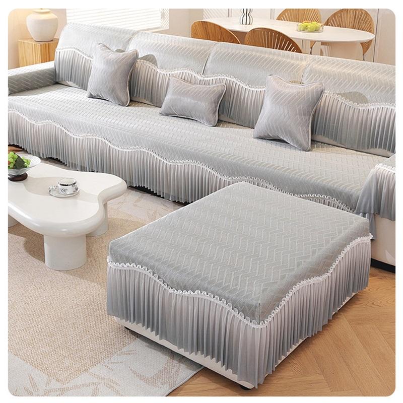 Ice Silk Sofa Cover Summer Seat Cushion Non Slip Sofa Mat Cooling Pad Protector For Hot Weather Stylish Sofa Throw For Living Room Use