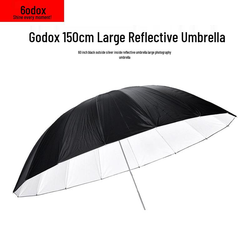 Godox 60" Black/White & Black/Silver Softbox Reflector Umbrella 150cm for Studio Portrait Photography Lighting