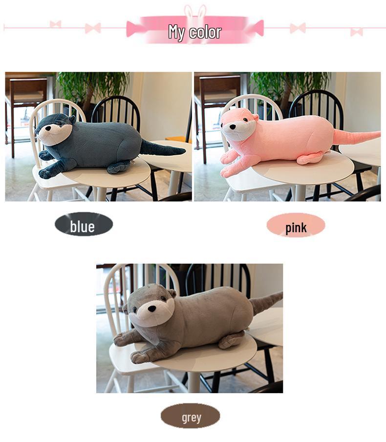 Adorable Otter Plush Doll Pillow - Perfect Animal Ornament & Children's Birthday Gift