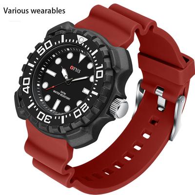 Quarzuhr Silikongel Modetrend Herrenuhr Schlicht Wasserdicht Elektronische Quarzuhr Herren
