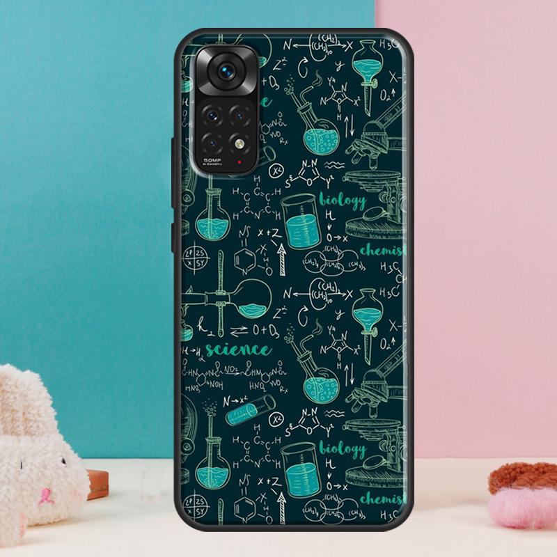 Biology and Chemistry Case For Xiaomi Redmi Note 13 12 Pro 14 11 9 10 9S 10S 11S 12S Redmi 14C 13C 10C 12C Cover