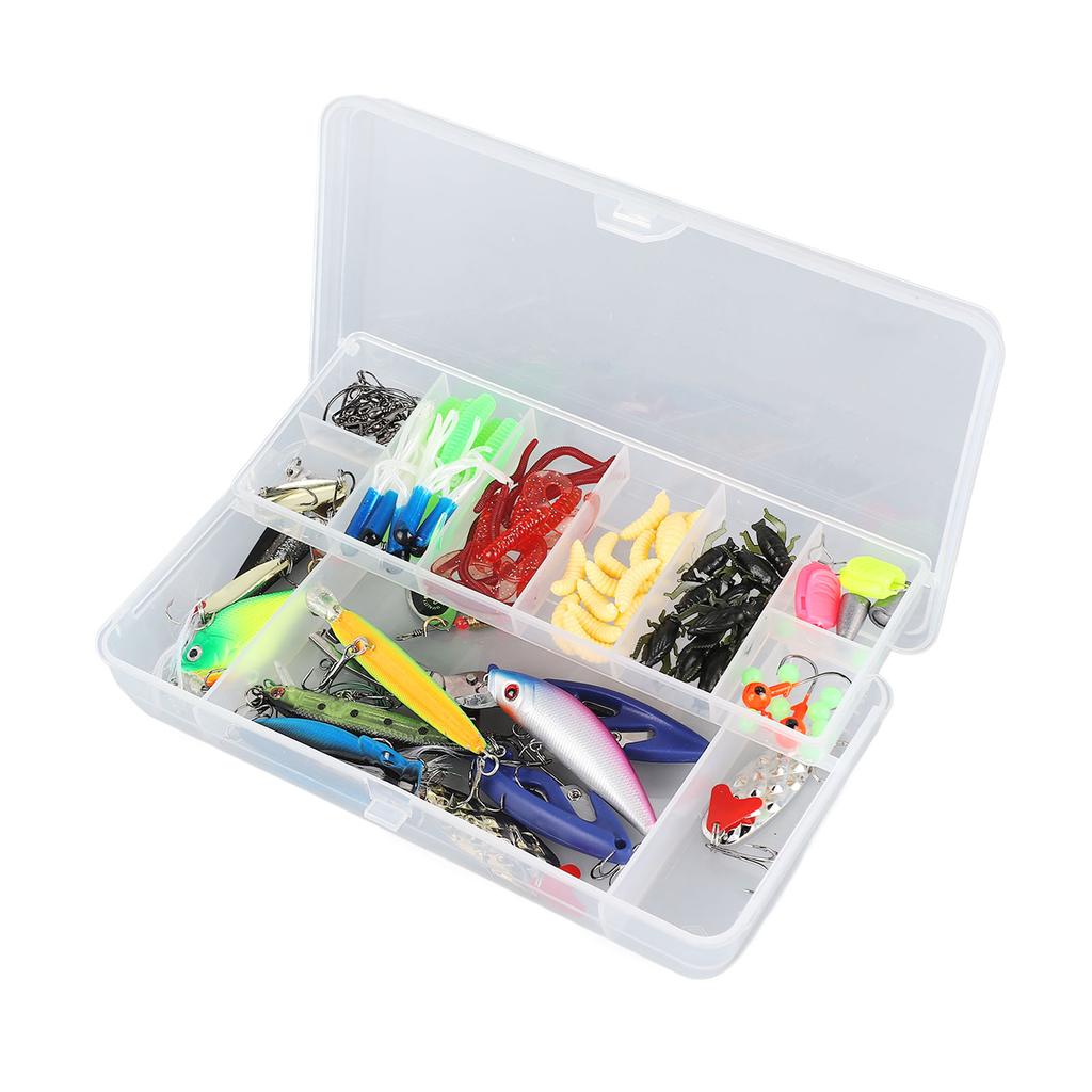 103 Stück Angelköder-Set Multifunktional Hochfest Lebhaft Lebensecht Angelköder Köder Set
