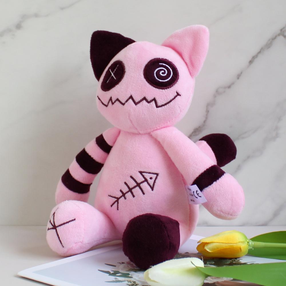 Zombie Cat Plush Toy Plush Animal Plush Toy Pink Kawaii Cat Doll Cartoon Peripheral Toy Pillow Home Decor Gift