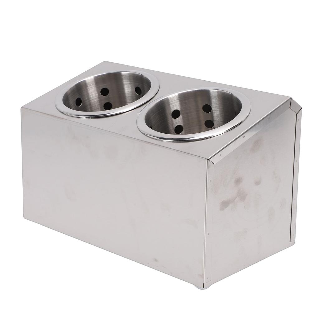 Countertop Silverware Holder Stainless Steel Countertop Utensils Organizer for Forks Spoons Chopsticks