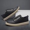 Men Casual Shoes Breathable High Quality Mens Sneakers British Style Men's Lace Up Men's Dress Shoes Genuine Leather Size 37-47
