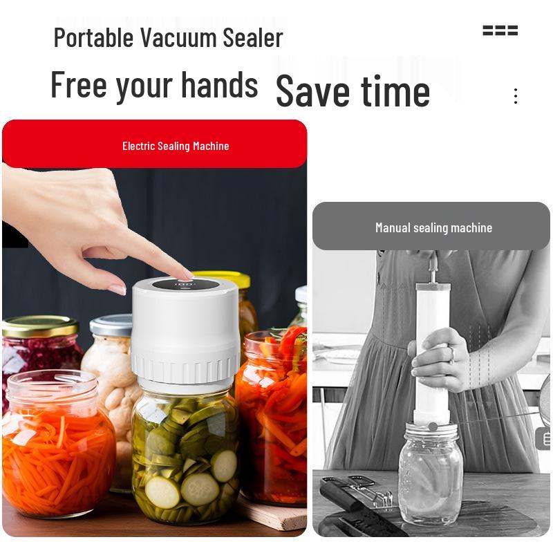 Automatic Mason Jar Vacuum Sealer: Compact Household Preservation Device