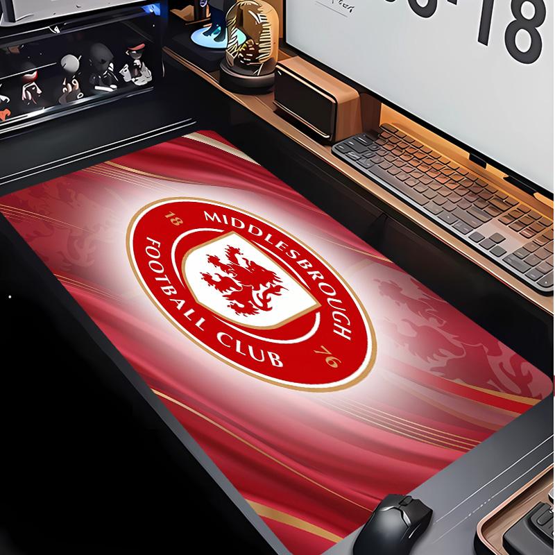 Middlesbrough Football Pattern Mouse Pad Non?Slip Rubber Base Gaming Mousepad For Desk Office Home