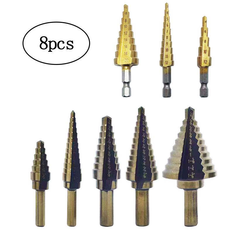 Serrated Step Drill & Tap Set - Inch/Metric Sizes