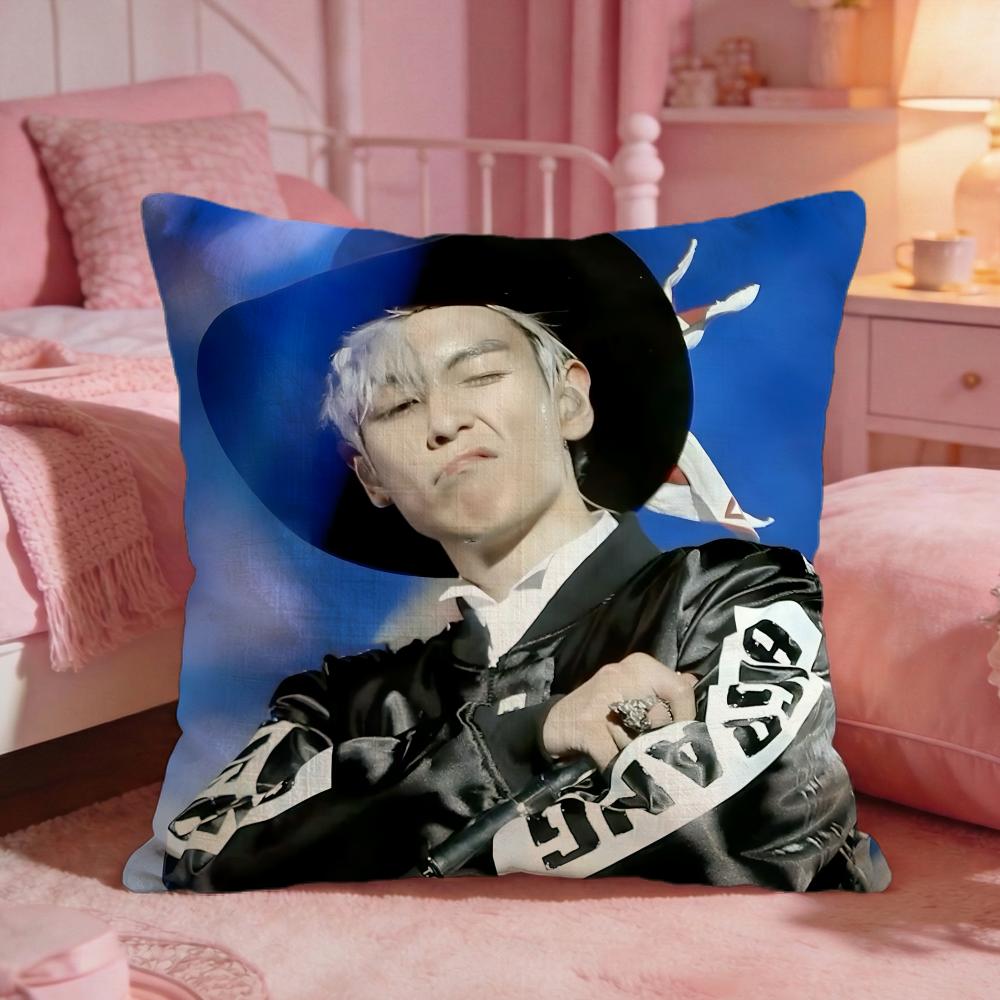TTOPs Singer Hot Music Cushion Cover Premium Comfort Reversible Pillow Cove Two In One Design For Any Room  Car Interior