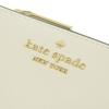 Kate Spade Women's Bifold Wallet, Compact, Outlet Brand, Leather, Ivory, Madison Small L Zip Wallet, MADISON SM LZIP WAL KH615 100% Authentic.