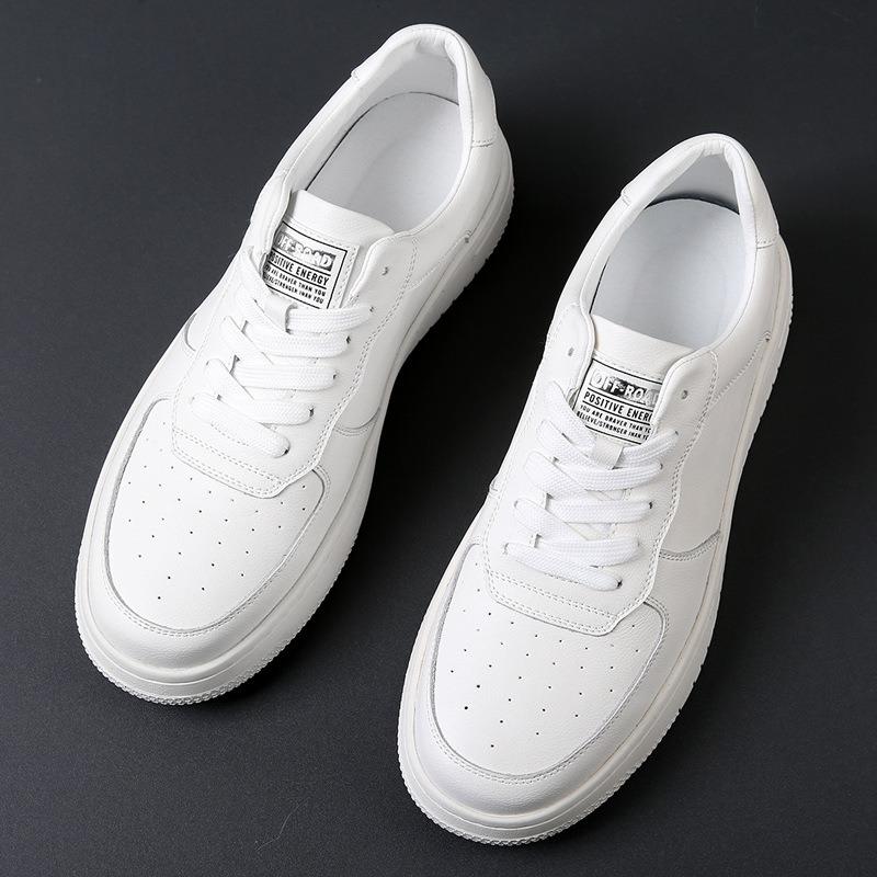 Air Force No. 1 men's shoes platform white shoes men's spring versatile leather breathable sports shoes men's casual board shoes tide