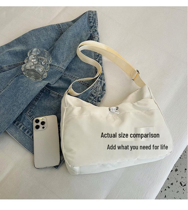 Trendy Solid Color Dumpling Crossbody Bag for Girls - Versatile and Stylish Casual Accessory