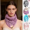 1Pc Neck Scarf Sweet 65CM Versatile Scarf Fashion Printed Gift Chiffon Magnetic Clasp
