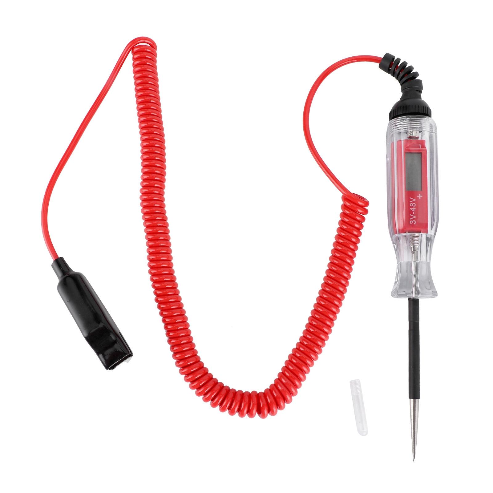 

348В Цифровий тестер ланцюга ручка з зондом з нержавіючої сталі для перевірки несправностей електропроводки автомобіля