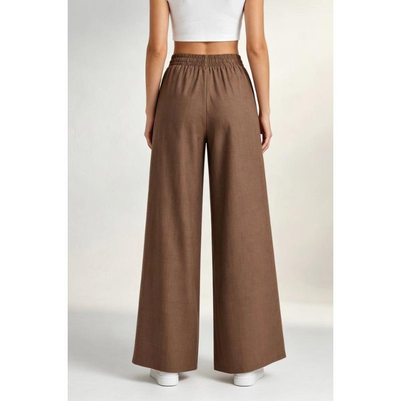 Women S Wide Leg Loose Casual Solid Straight Leg Pants