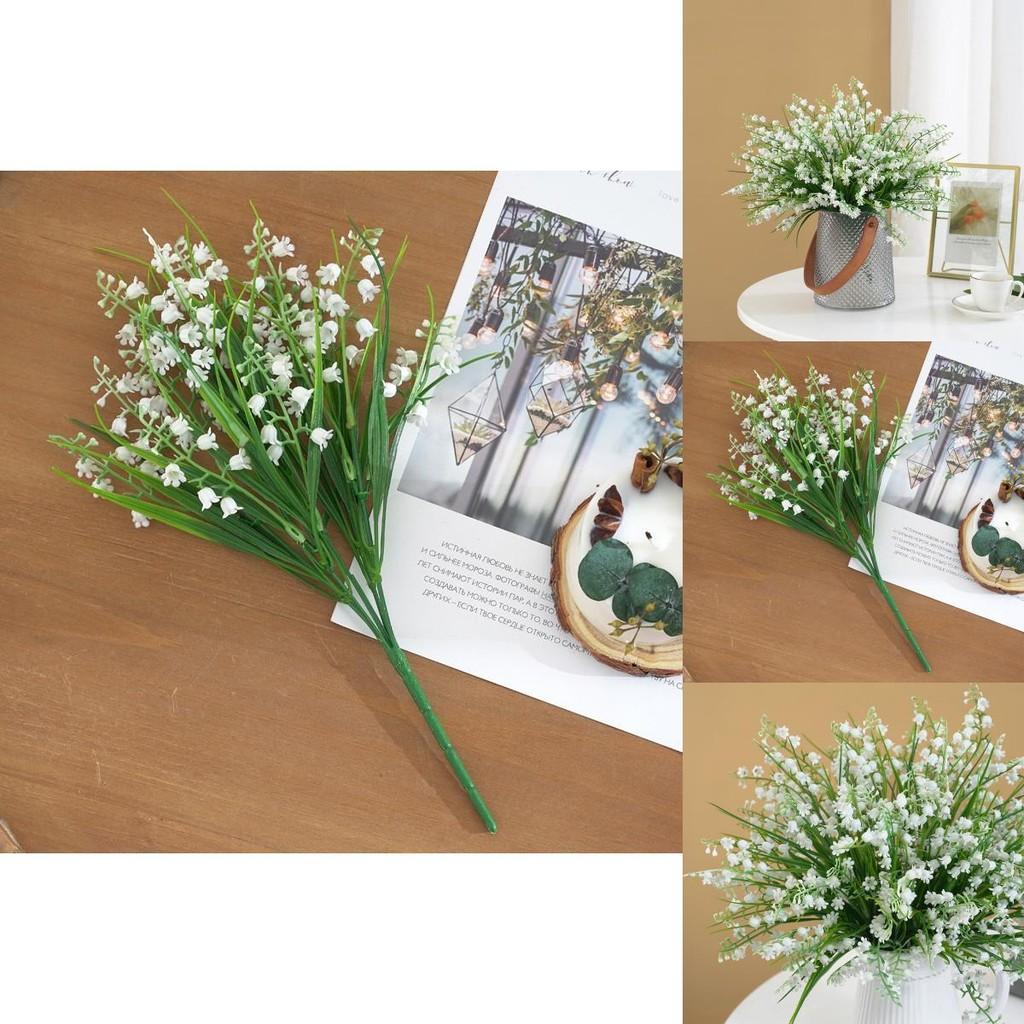 Convallaria Majalis Of The Valley Faux Plant Plastic Flowers For Event Decoration Gift