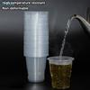 1Pack/50pcs Clear Disposable Plastic Cups Sturdy Transparent Drinkware for Hot/Cold Beverages (Party & Daily Use)