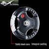 Jiazhisheng Tri-Grip Rubber Coated Barbell Plate