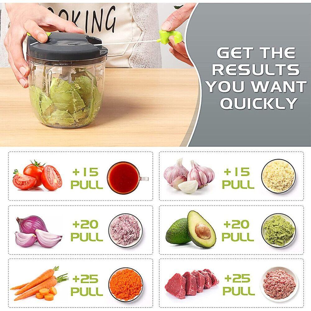 Food Garlic Blender Garlic Onion Speedy Chopper Meat Grinder Hand Power Mincer Manual Food Chopper