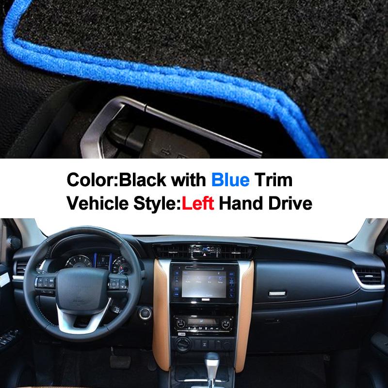 

Car Dashboard Cover Dash Mat For Toyota Fortuner 2016 2017 2018 Dashmat Pad Carpet Dash Board Cover Sun Shade Auto Car Styling красный