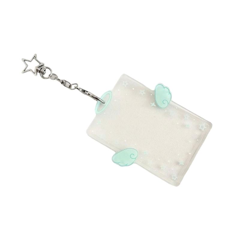 Держатель для фотокарточек Брелок Держатель для ID-карт Защитный чехол для студенческой карты Брелок-подвеска для держателя фотокарточек
