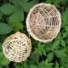 Bambusgewebe mit Haken für Vogelnester Naturgras Outdoor Haus Käfig Vogel Vogel Ei Käfig Deko F0F7