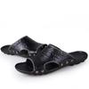 Men's Large Size Soft Sole Cowhide Flip-Flop Sandals