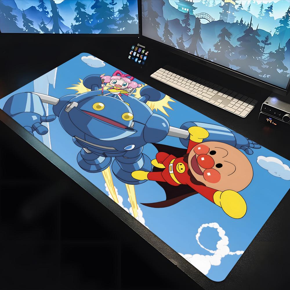 Anpanman Cartoon player Mouse Pad large keyboard mouse desk pad non-slip rubber gaming mouse pad laptop carpet 1200x600