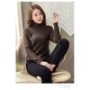 One Piece Velvet Fabric, High Neck Sweater for Women In Autumn and Winter, with Thickened Velvet Lining and A Base Knit Sweater