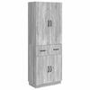 Cabinet Set 2 Pcs Grey Sonoma Particleboard