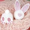 Easter Pendant with Hanging String Non-Woven Easter Bunny Butt Ear Pendant Seasonal Holiday Decoration