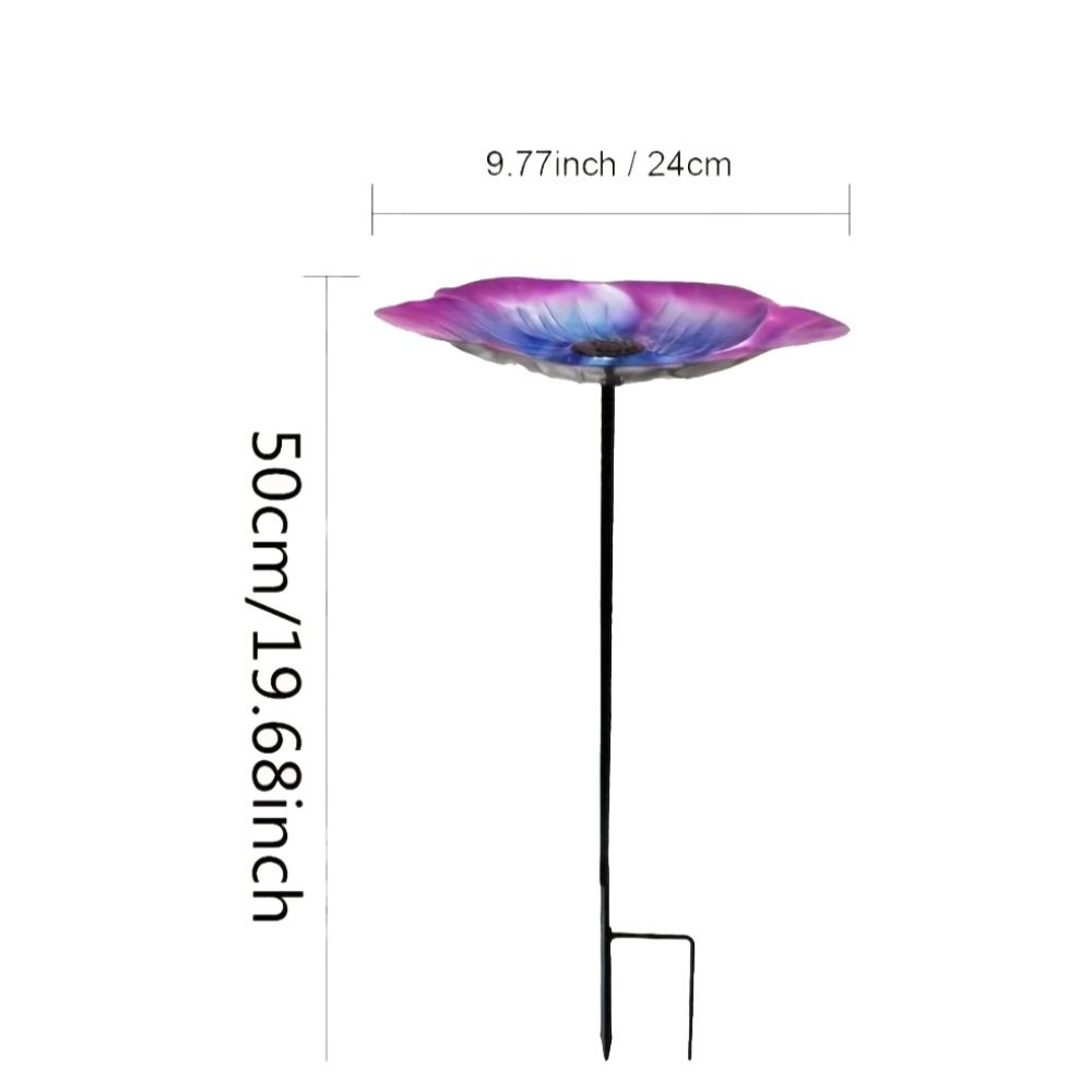 Flower Shaped Bird Feeder Plugin Large Capacity Bird Water Bowl Bird Feeding Dish  Hummingbird