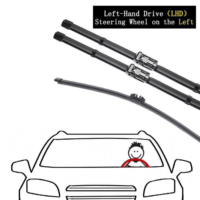 For MG HS MGHS EHS PHEV AS23 2018    2022 2023 Front Rear Wiper Blade Brushes Cleaning Windows Windshield