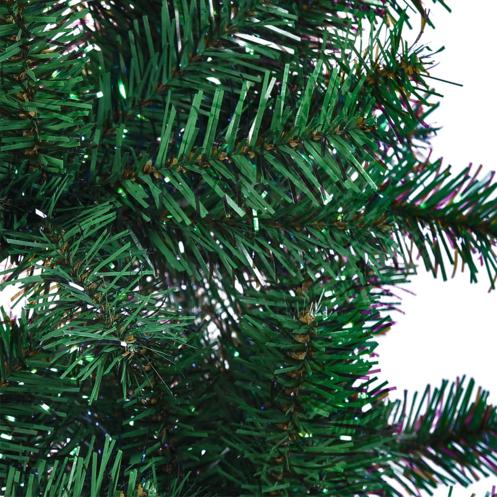 Vidaxl Artificial Christmas Tree with Iridescent Tips, Green, 150 Cm