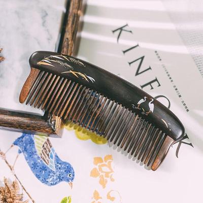 Tan Mujiang Jianjia Inlaid Wooden Comb