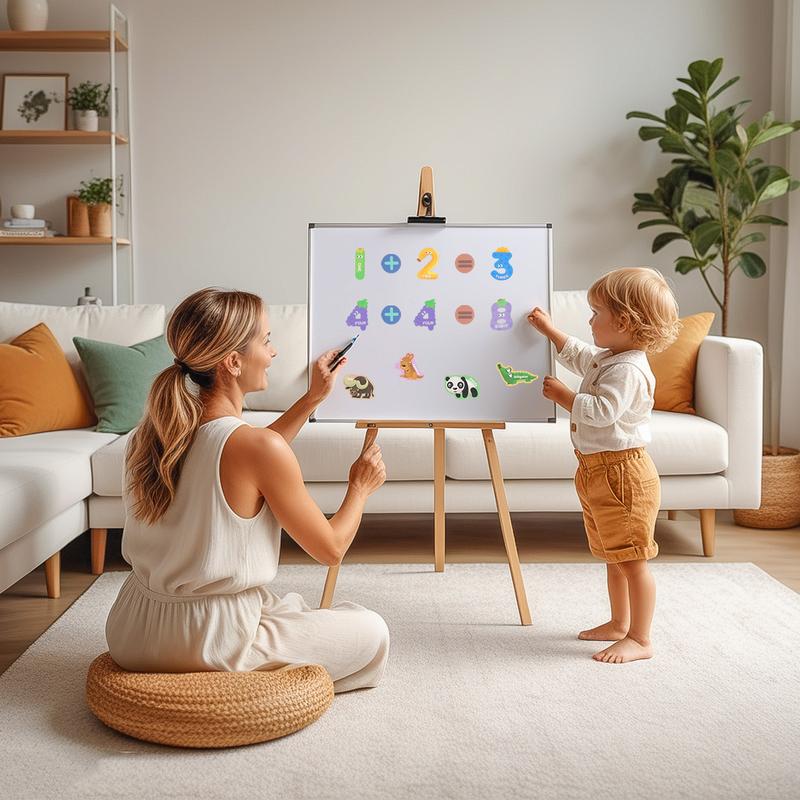 Non-Toxic Kids Paper Magnetic Paste Lowercase Letters Animal Puzzle Puzzle Fun Training Color Abnormity Sticker Game For Gifts