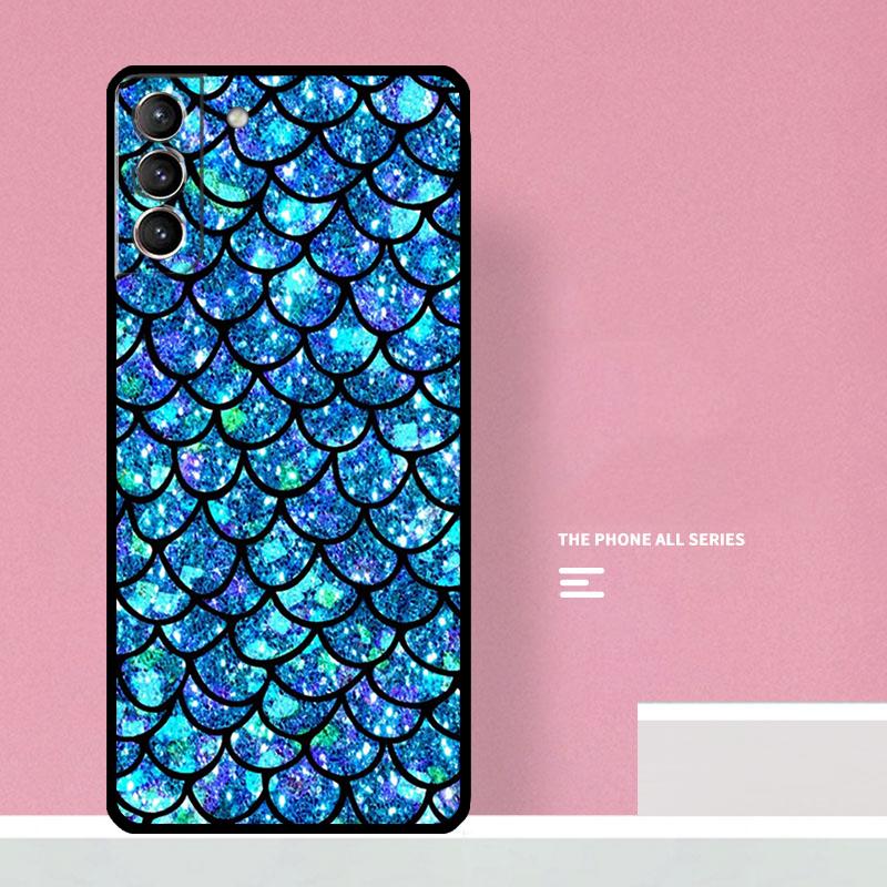 Mermaid Tail Scale Phone Case For Samsung Galaxy S24 S26 Ultra S20 S21 S22 S23 S25 Plus S10 S25 FE Cover Coque