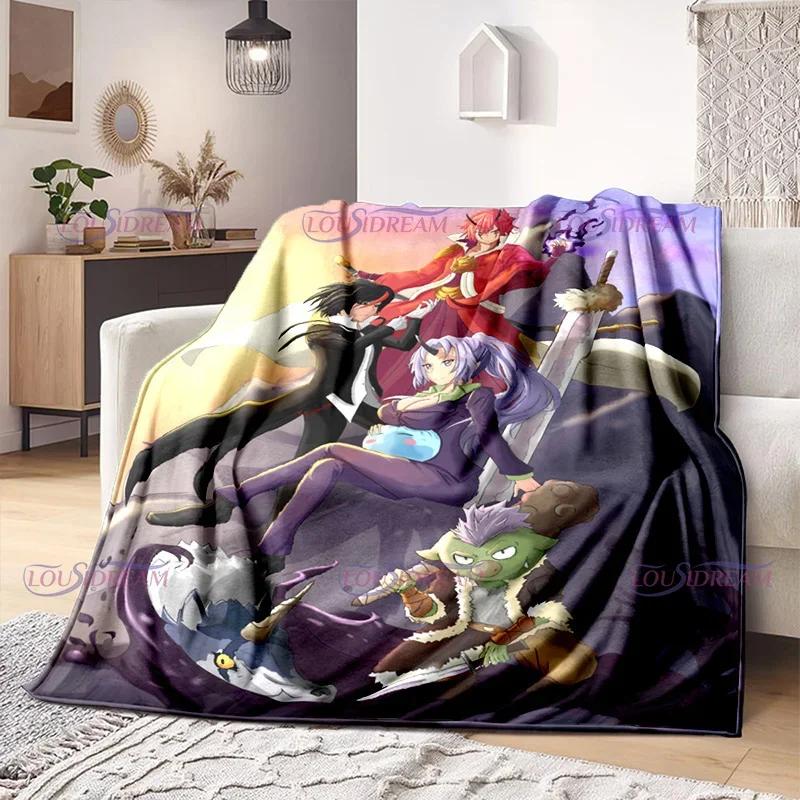 That Time I Got Reincarnated As A Slime Blankets Anime Cartoon Rimuru Tempest Blankets Home Flannel Blanket Sofa Throw Blanket