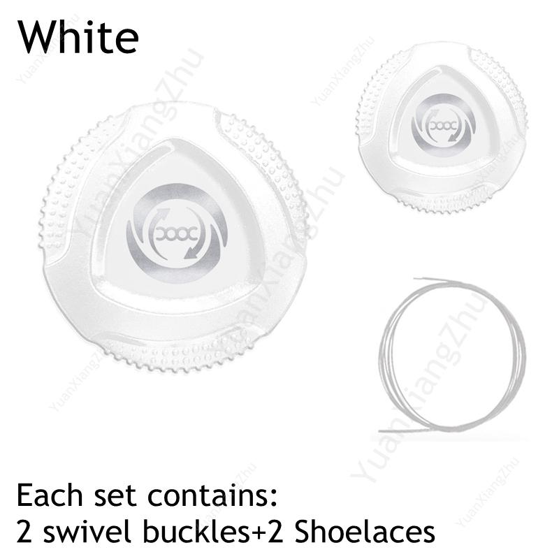 New Automatic Laces Sneakers Swivel Buckle Shoelaces Without Ties Adults Kids Lazy No Tie Shoe Laces Shoe Accessories 1Pair