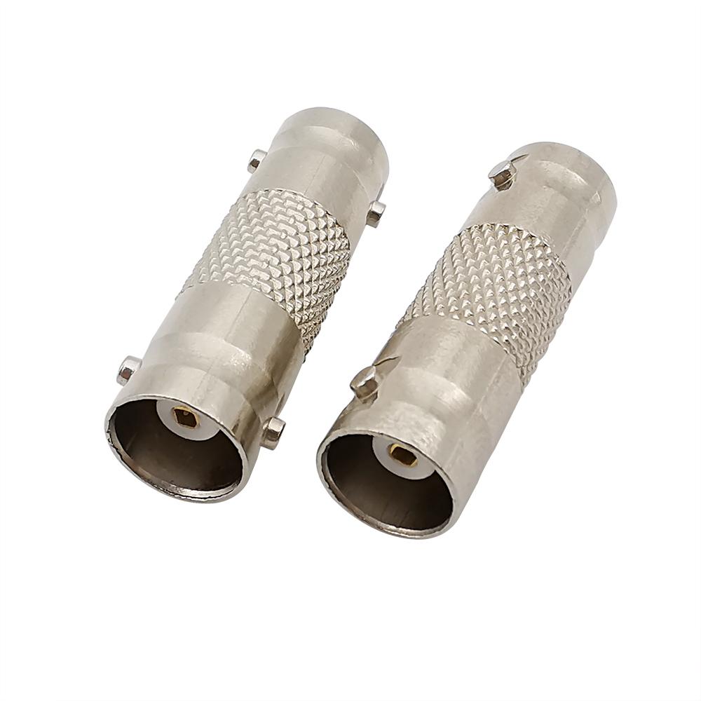 100pcsBNC Female Connector Solderless BNC Female to BNC Jack Extension Cable Coupler for CCTV Camera Security Surveillance System