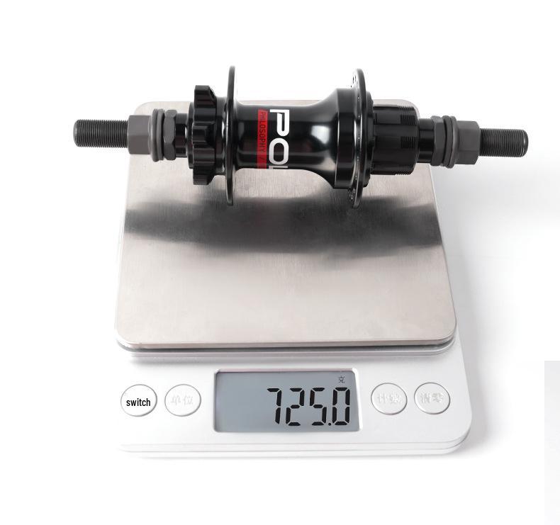 Single-Speed Dirt Jump Bike Hub: Aluminum Alloy, 6 Pawls, 16T, 100/135 Spacing, 120 Clicks, 36 Holes, 4 Sealed Bearings.