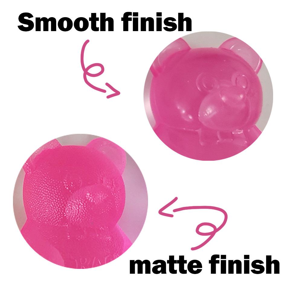 Colorful Dumpling-Shaped Stress Relief Balls Reusable Low Elasticity Decompression Toys Plastic Stress Balls For Relief