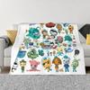 The Octonauts Collage Flannel Blankets Cute Cartoon Anime Creative Throw Blankets for Sofa Bedding Lounge 200x150cm Quilt