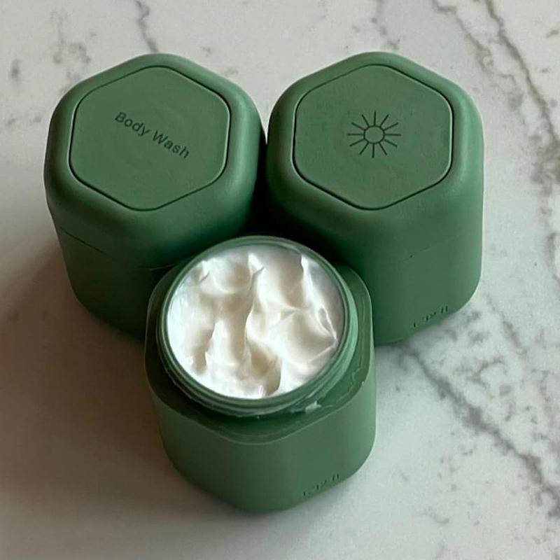 3 Stück Tragbarer Magnetischer Kosmetikspender Reiseaufbewahrung Magnetischer Stapelspender Flasche Für Gesichtscreme Sonnencreme Organizer