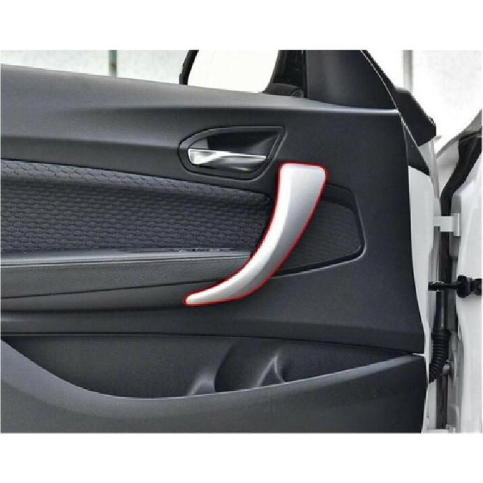 Carbon Fibre ABS Interior Door Handle Panel Trim For BMW 1 2 Series F20 2012-19