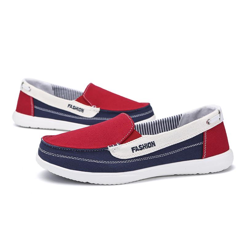 Mode Frauen Leinwand Freizeitschuhe Loafers Slip On Driving Schuhe Mokassins Frauen Wohnungen Schuhe